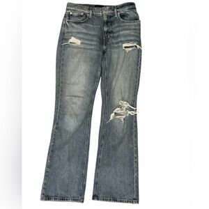 Lucky Brand Distressed Blue Flare Jeans